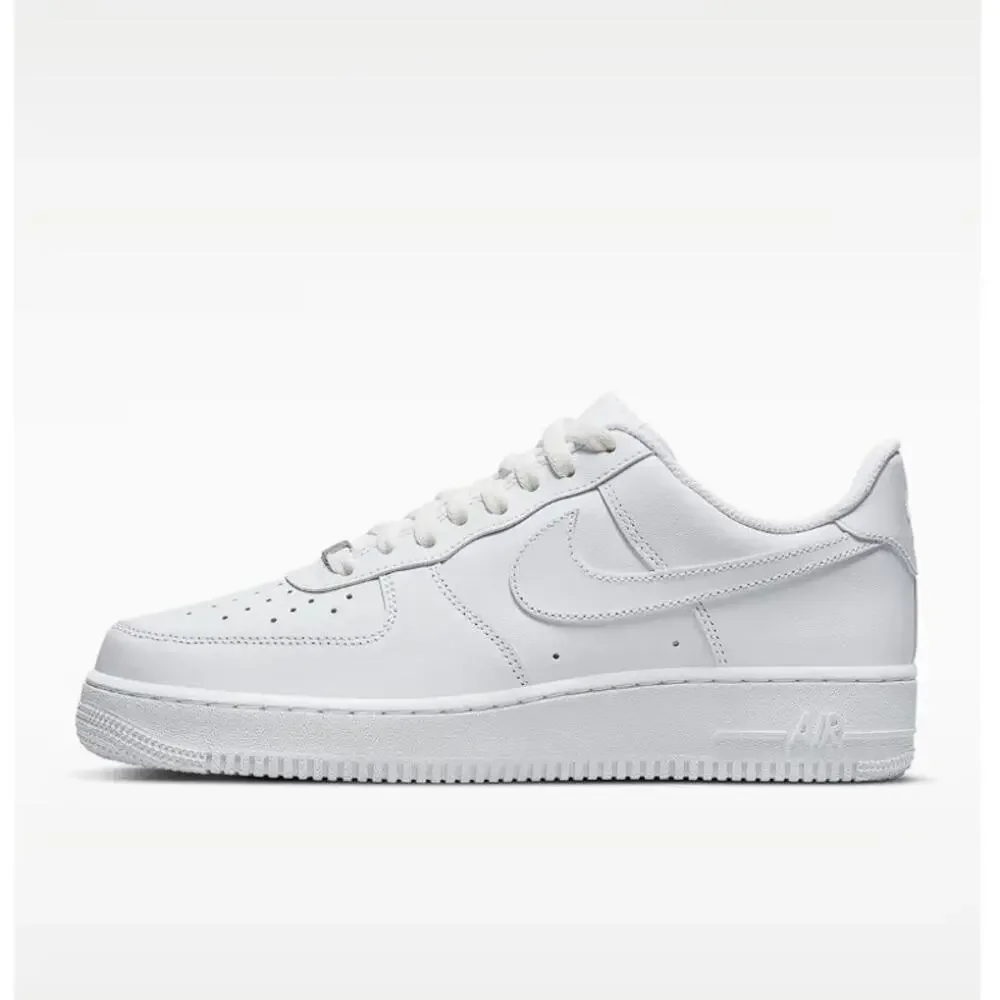NIKE Men's Air Force 1 '07 Shoes Size 9.5 In White/White
